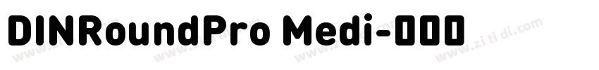 DINRoundPro Medi字体转换